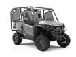 Rwraps™ Brushed Aluminum Gray Vinyl UTV Wrap