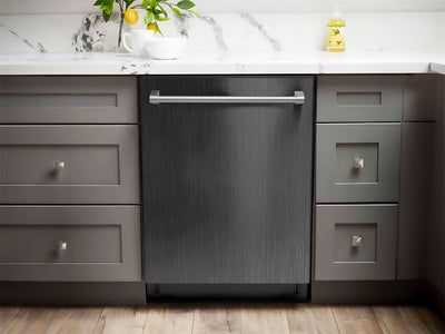 Rwraps™ Brushed Aluminum Gunmetal Dishwasher Wraps