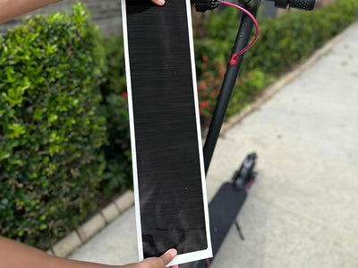 Rwraps Brushed Aluminum Gunmetal DIY Electric Scooter Wraps