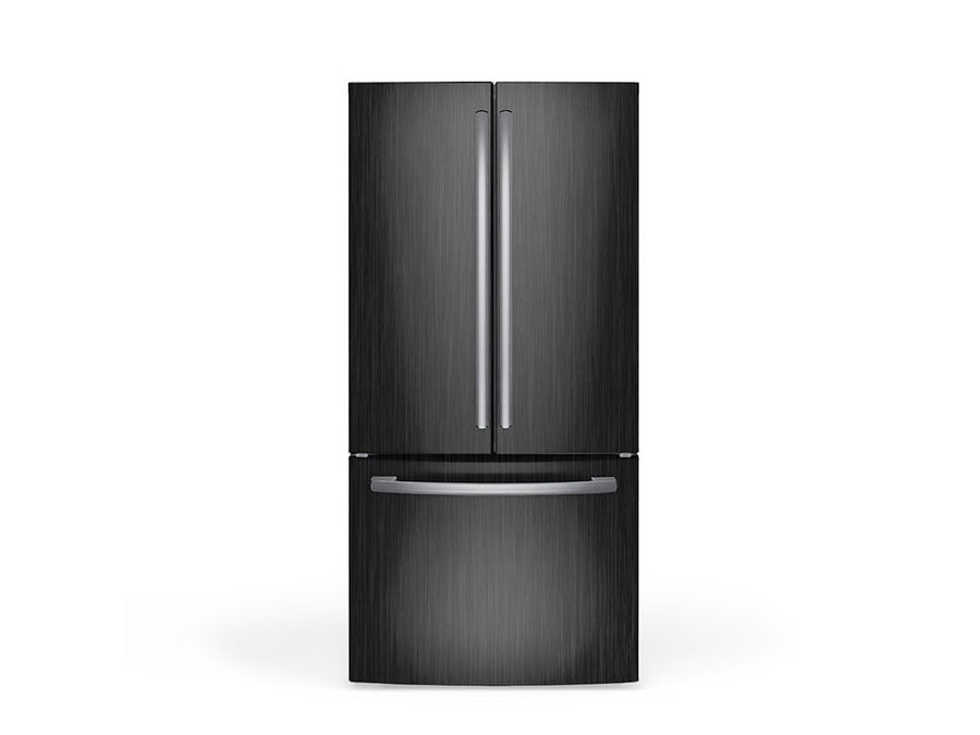 Rwraps Brushed Aluminum Gunmetal DIY Built-In Refrigerator Wraps