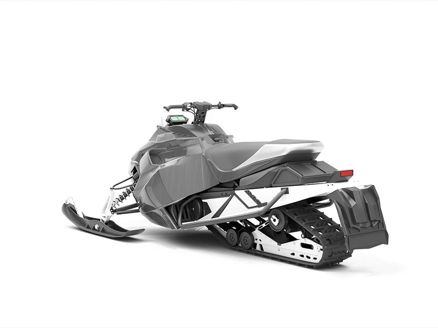 Rwraps Brushed Aluminum Gunmetal Snowmobile Vinyl Wraps