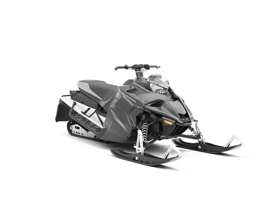 Rwraps™ Brushed Aluminum Gunmetal Vinyl Snowmobile Wrap
