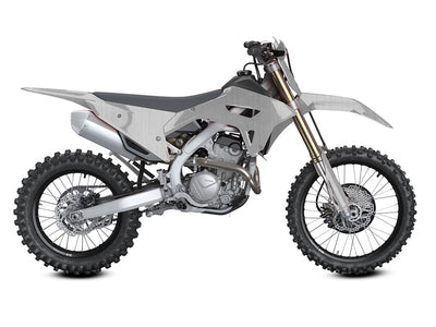 Rwraps Brushed Aluminum Silver Do-It-Yourself Dirt Bike Wraps
