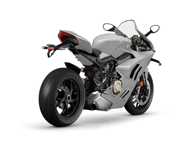 Rwraps Brushed Aluminum Silver DIY Motorcycle Wraps