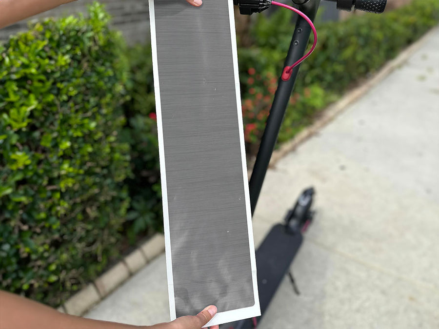 Rwraps Brushed Aluminum Silver DIY Electric Scooter Wraps