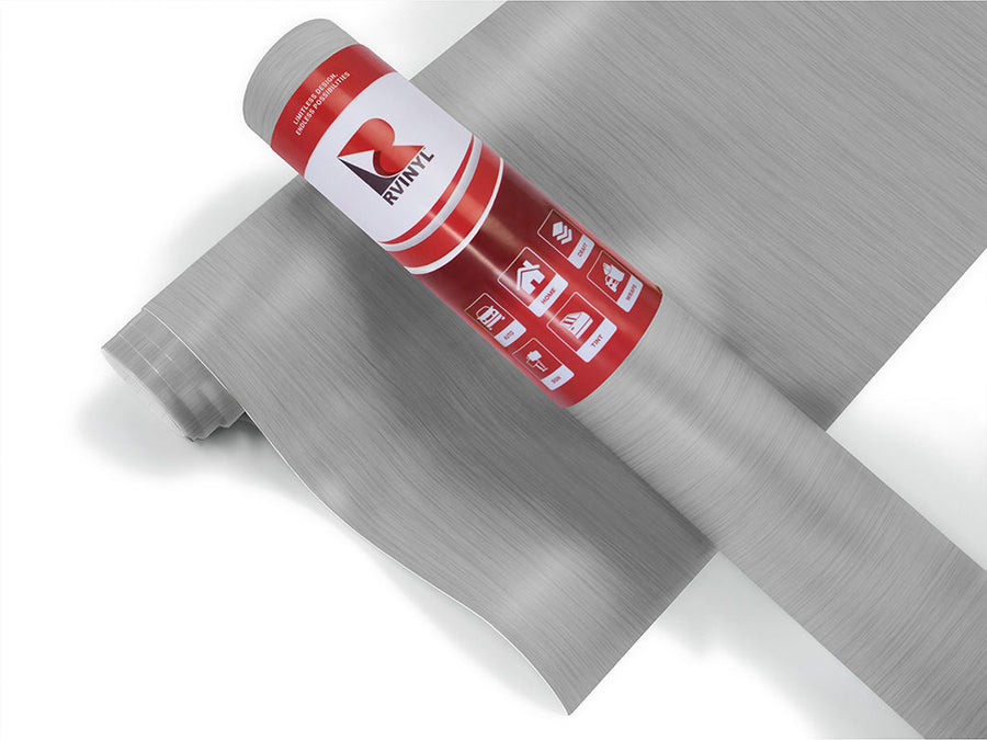Rwraps Brushed Aluminum Silver Boat Wrap Color Film