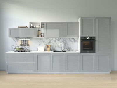 Rwraps™ Brushed Aluminum Silver Kitchen Cabinet Wraps