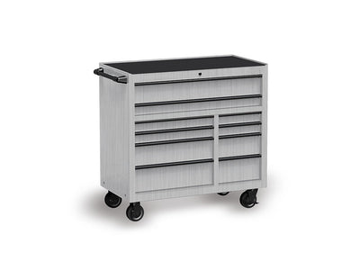 Rwraps™ Brushed Aluminum Silver Tool Cabinet Wraps