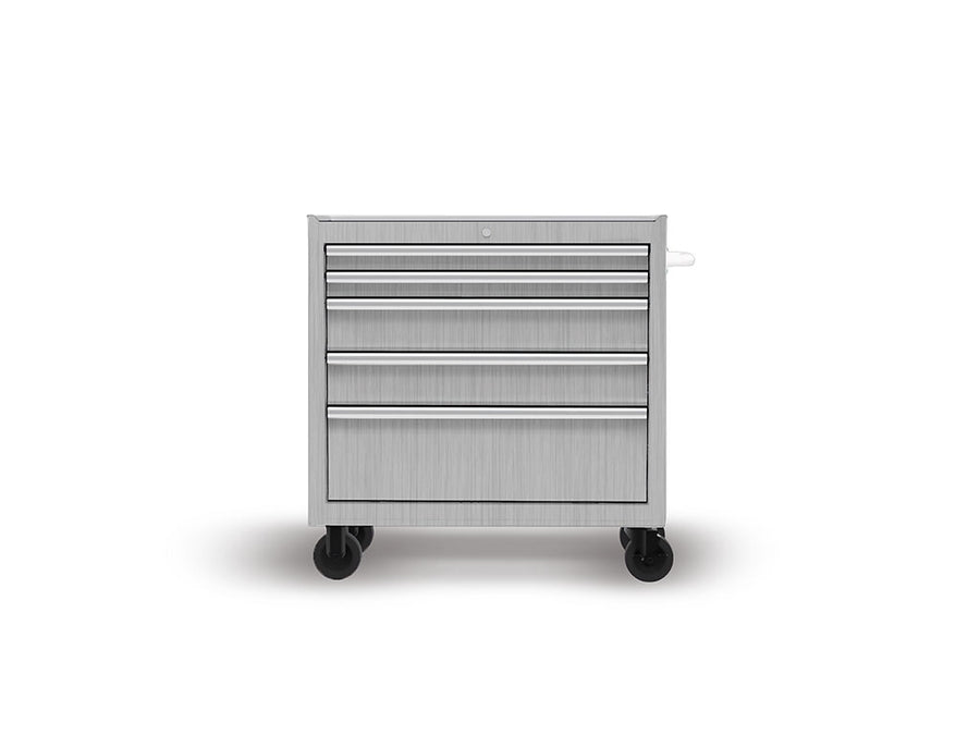 Rwraps Brushed Aluminum Silver DIY Tool Cabinet Wraps