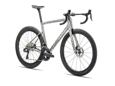 mountainbike camouflage Rwraps™ Camouflage 3D Fractal Silver Bicycle Wraps