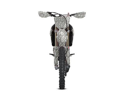 Rwraps Camouflage 3D Fractal Silver DIY Dirt Bike Wraps