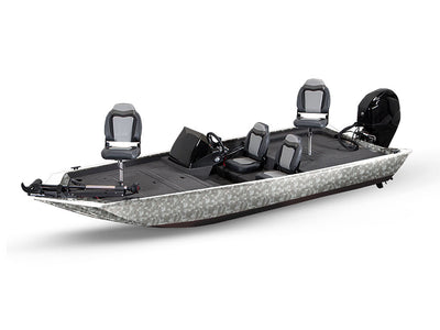 Rwraps Camouflage 3D Fractal Silver Fish & Ski Boat Do-It-Yourself Wraps