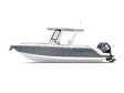 Rwraps Camouflage 3D Fractal Silver Motorboat Wraps