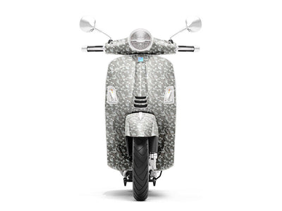 Rwraps Camouflage 3D Fractal Silver DIY Scooter Wraps