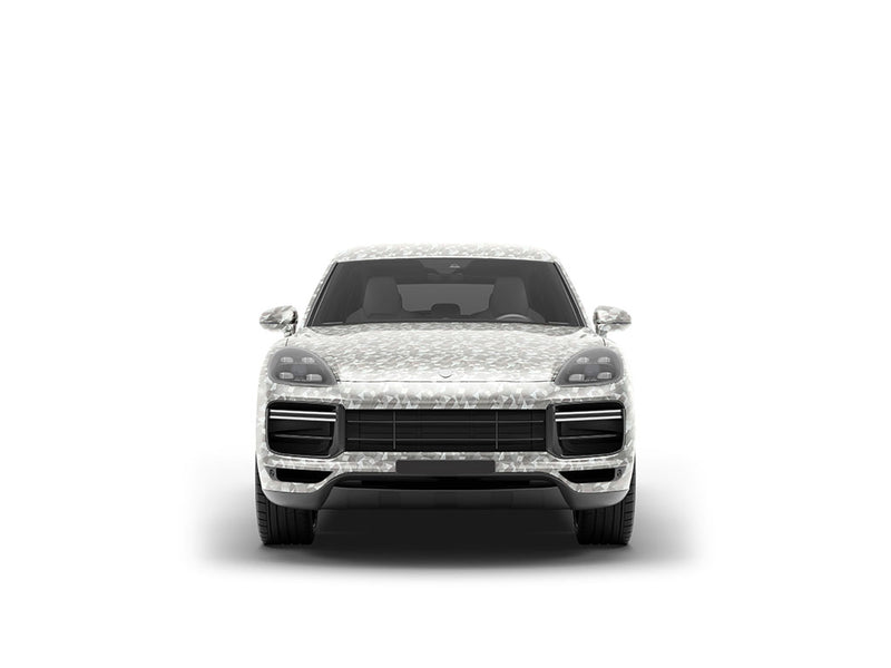 Rwraps Camouflage 3D Fractal Silver DIY SUV Wraps