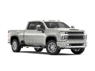 Rwraps Camouflage 3D Fractal Silver DIY Vehicle Wraps