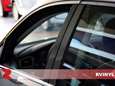Carbon Fiber mini  Pillar Trim Wraps