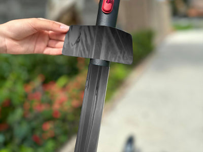 Rwraps Chrome Black Electric Kick-Scooter Wraps