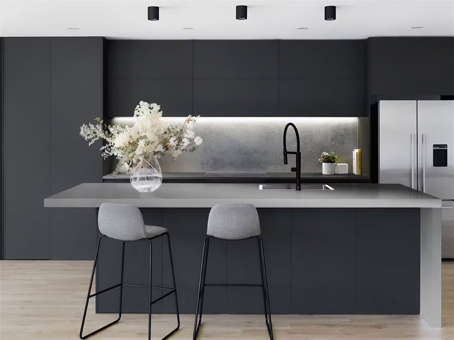 Rwraps™ Chrome Black Kitchen Countertop Wraps