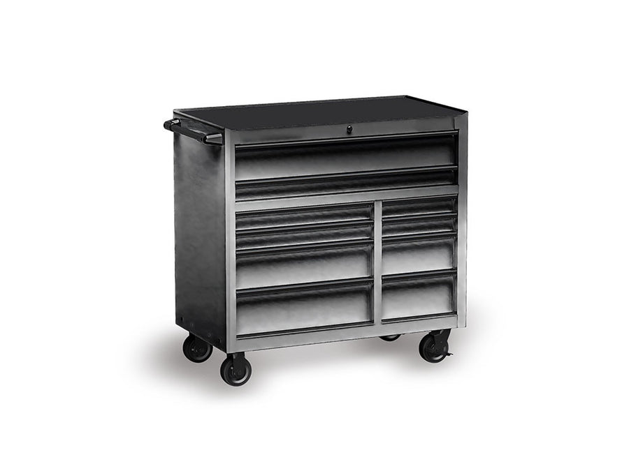 Rwraps™ Chrome Black Tool Cabinet Wraps
