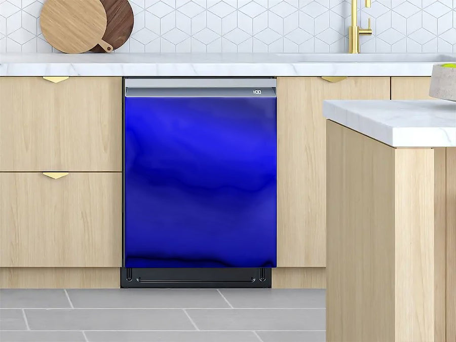 Rwraps™ Chrome Blue Custom Dishwasher Cover
