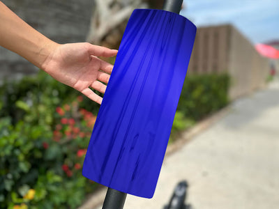 Rwraps Chrome Blue Do-It-Yourself E-Scooter Wraps
