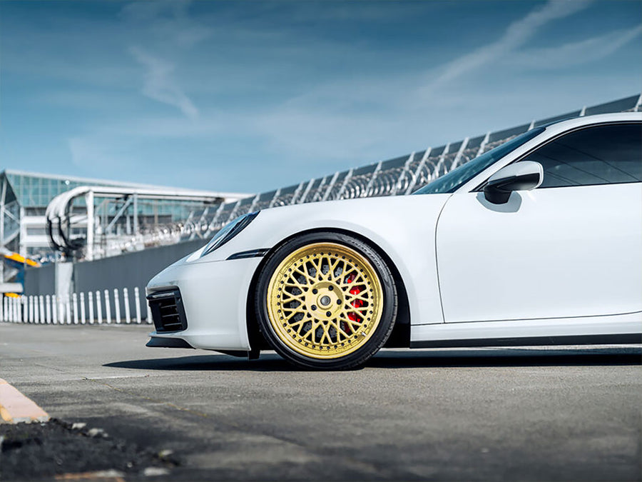 Rwraps™ Chrome Gold Wrapped Rim Example