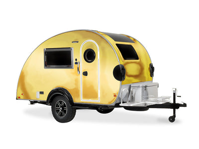 Rwraps Chrome Gold DIY Tear Drop Trailer Wraps