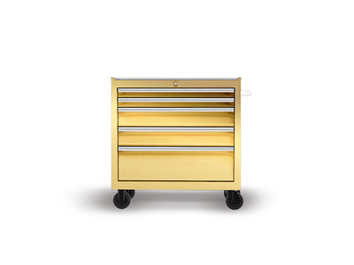 Rwraps Chrome Gold DIY Tool Cabinet Wraps