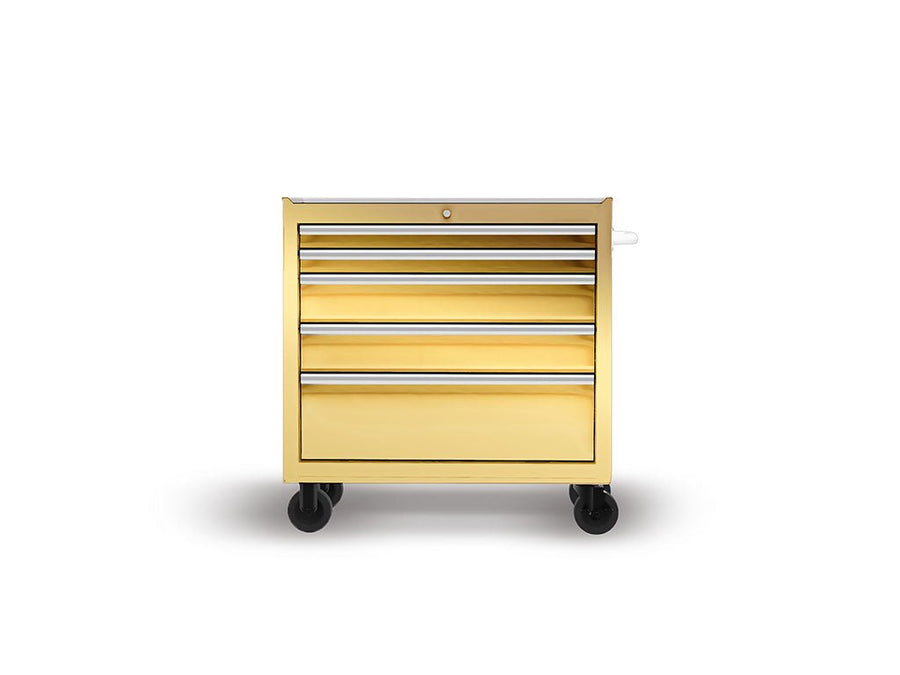 Rwraps Chrome Gold DIY Tool Cabinet Wraps