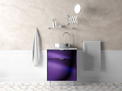 Rwraps™ Chrome Purple Bathroom Cabinet Wraps