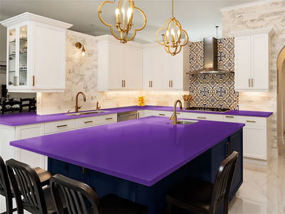 Rwraps Chrome Purple DIY Kitchen Counter Wraps