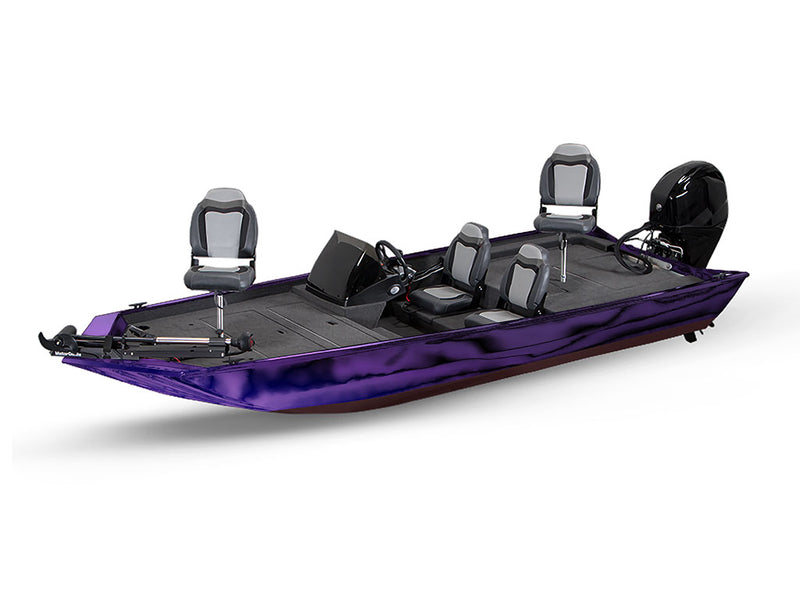 Rwraps Chrome Purple Fish & Ski Boat Do-It-Yourself Wraps