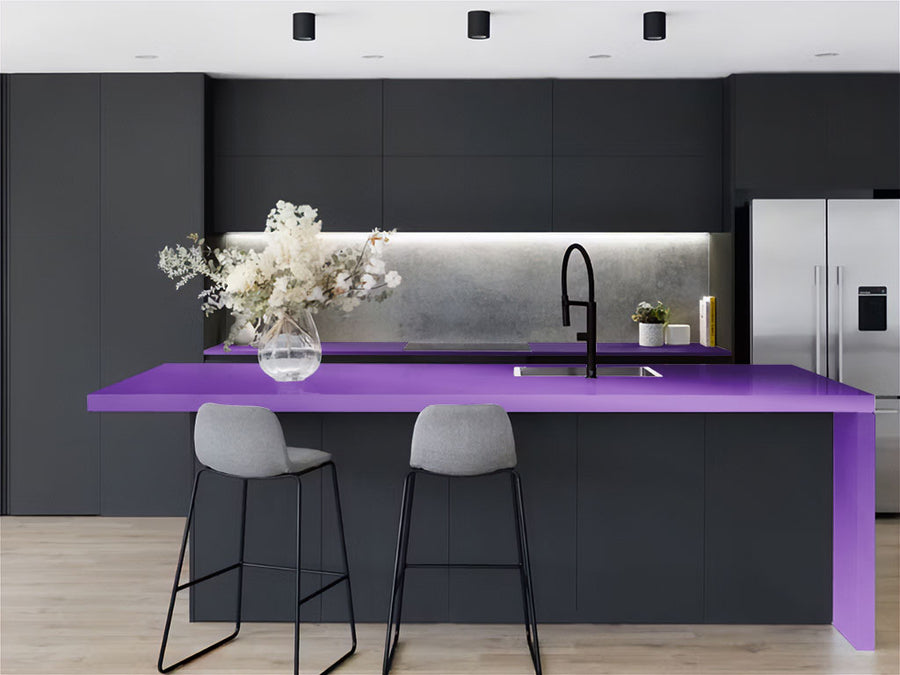 Rwraps™ Chrome Purple Kitchen Countertop Wraps