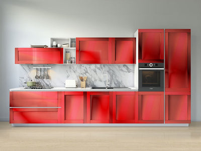 Rwraps™ Chrome Red Kitchen Cabinet Wraps
