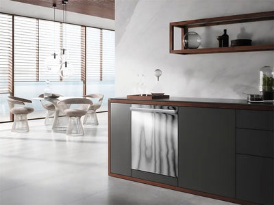 Rwraps™ Chrome Silver Wrapped Dishwasher Example