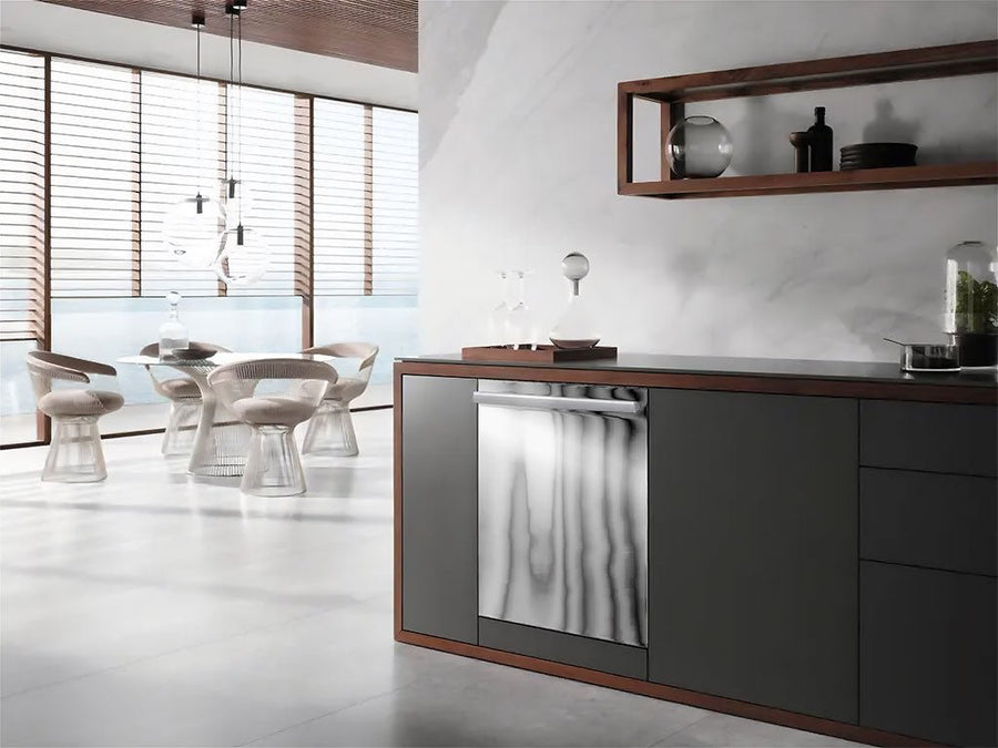 Rwraps™ Chrome Silver Wrapped Dishwasher Example