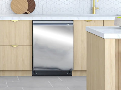 Rwraps™ Chrome Silver Custom Dishwasher Cover