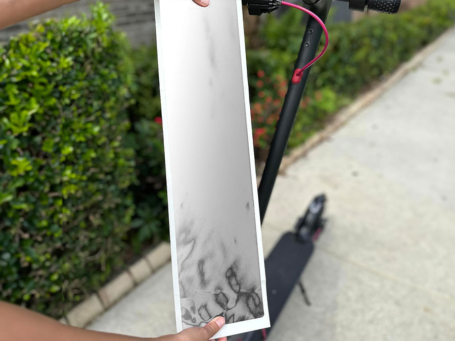 Rwraps Chrome Silver DIY Electric Scooter Wraps