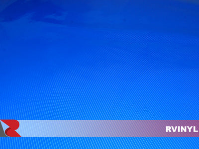 Epoxy Blue 5D Glossy Carbon Fiber Vinyl Film Wrap