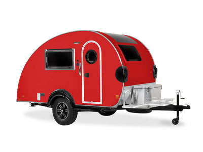 Rwraps Gloss Carmine Red DIY Tear Drop Trailer Wraps