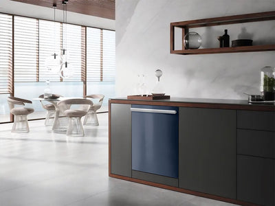 Rwraps™ Gloss Gray (Cement) Wrapped Dishwasher Example
