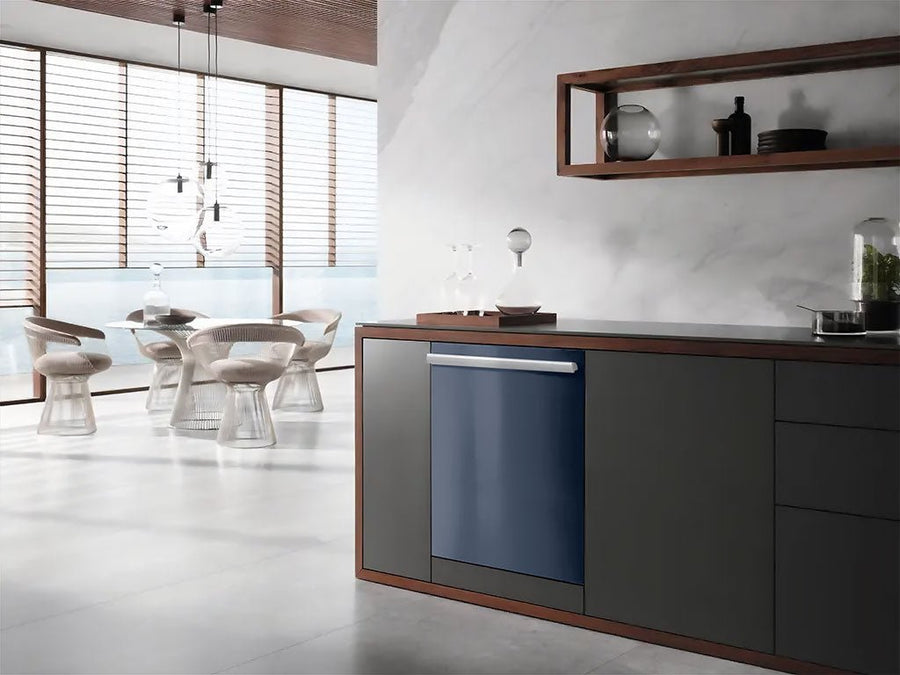 Rwraps™ Gloss Gray (Cement) Wrapped Dishwasher Example