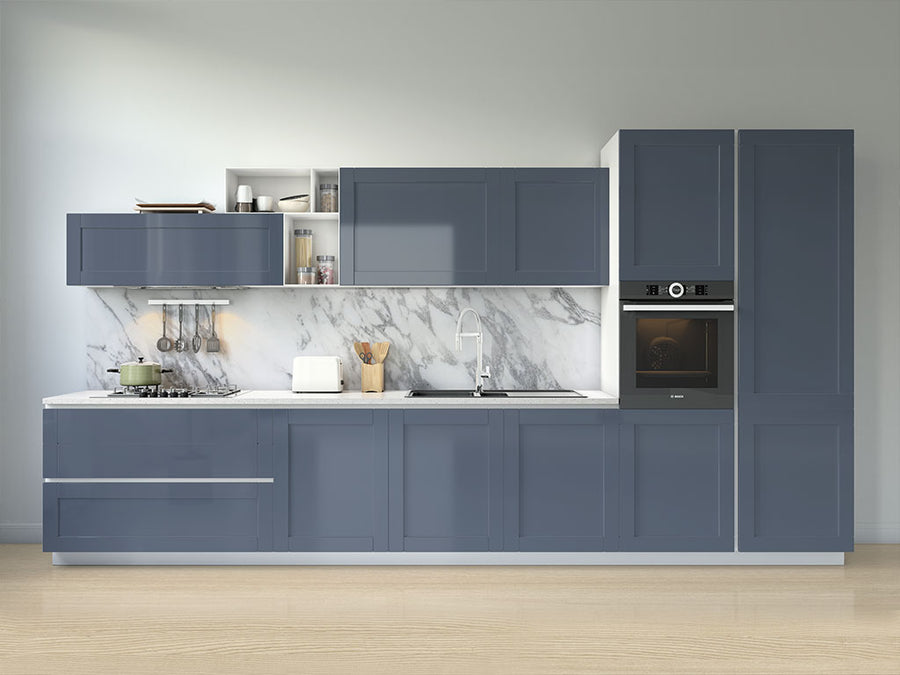 Rwraps™ Gloss Gray (Cement) Kitchen Cabinet Wraps