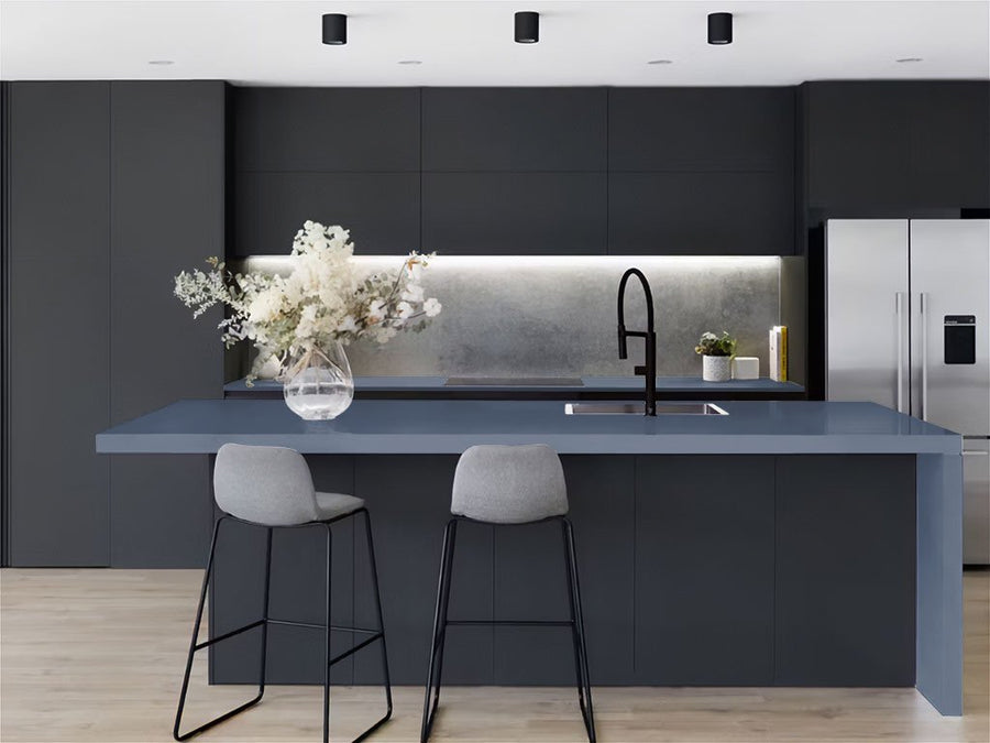 Rwraps™ Gloss Gray (Cement) Kitchen Countertop Wraps