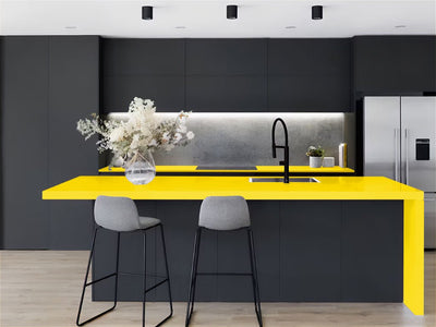 Rwraps™ Gloss Yellow (Maize) Kitchen Countertop Wraps