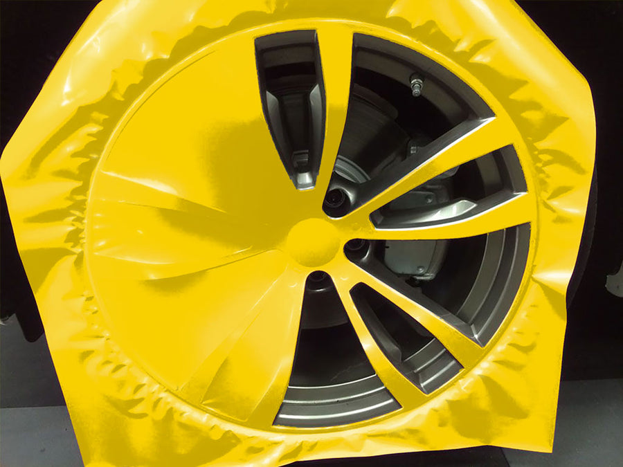 Rwraps™ Gloss Yellow (Maize) Custom Wheel Installation Process