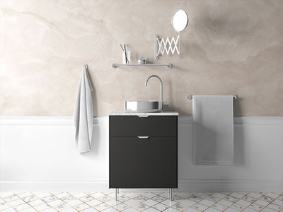 Rwraps™ Gloss Metallic Black Bathroom Cabinet Wraps