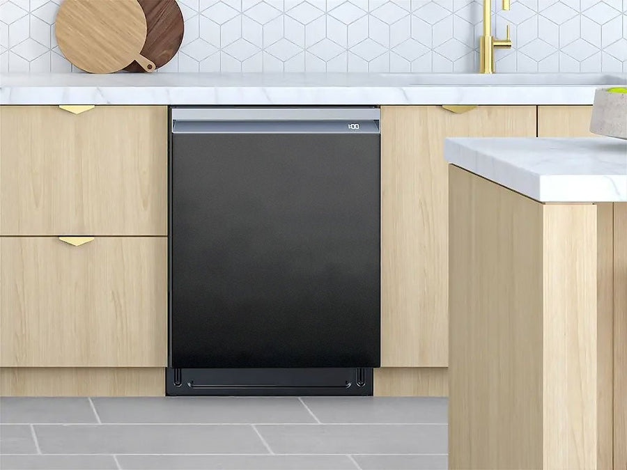 Rwraps™ Gloss Metallic Black Custom Dishwasher Cover