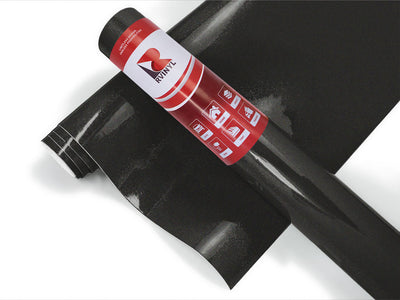 Rwraps Gloss Metallic Black Boat Wrap Color Film